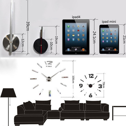 Imagen 3 de 9 de Reloj De Pared Con Diseño 3d Blanco