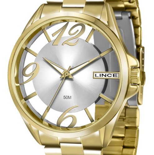 Relógio Lince Feminino Dourado Lrg604l S2kx