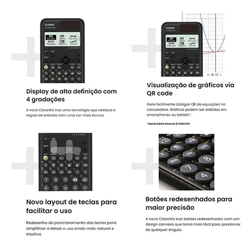 Calculadora científica Casio La X Fx-991, color negro