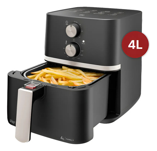 Fritadeira Elétrica Wap Air Fryer Family 4l Antiaderente E Com Desligamento Automático 1500w