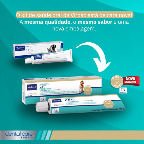 Kit Saúde Oral Virbac - C.e.t Pasta Com Necessaire E Escova