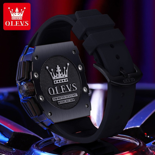 Reloj Casual Con Cronógrafo Tipo Esqueleto Mini Focus 3608
