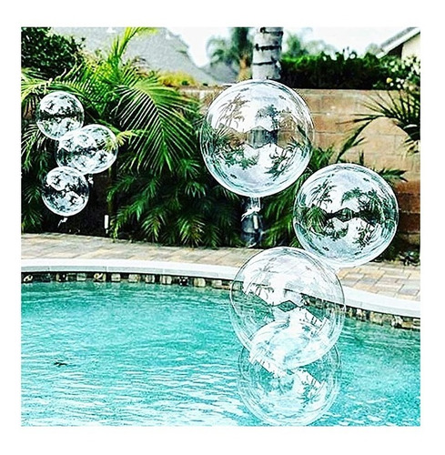 Globo Burbuja 24 Pulgadas Transparente Mayor Bobo X 50 Unid