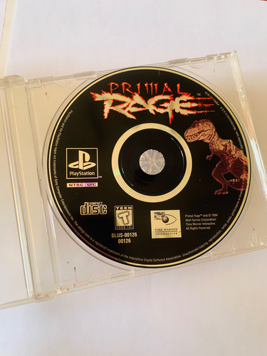 Primal Rage Playstation 1 Videojuego Original Año 1995 (Usado)