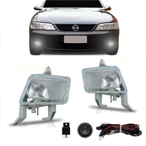 Kit Farol Milha Vectra 96 97 98 99 Neblina Auxiliar Completo