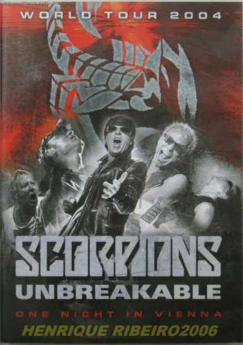 Scorpions Dvd Unbreakable One Night In Viena World Tour 2004