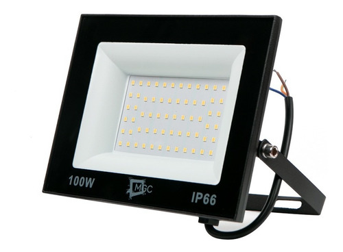 Imagem 9 de 10 de Refletor Led Holofote 100w Slim Branco Frio Bivolt Ip66