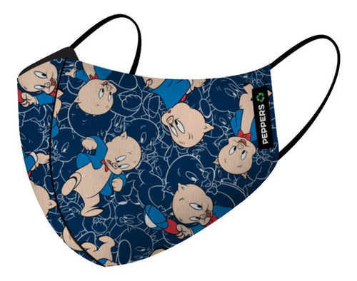 Tapabocas Bugs Bunny Taz Pato Lucas Silvestre Looney Tunes Color Porky Pig