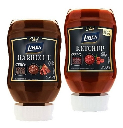 Molho Barbecue E Ketchup Sem Açucar E Zero Sódio Linea 350g
