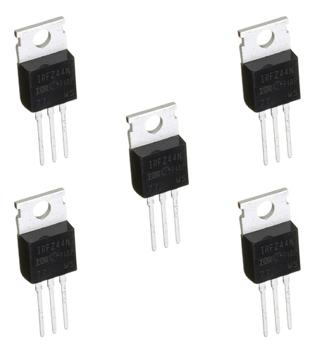 X5 Transistor Mosfet Irfz44n 49a 55v Irfz44 Ir Arduino Hobb