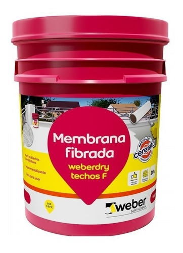 Membrana Transitable Fibrada Techosf Weberdry Weber 20 Kg/m2