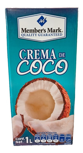 Crema De Coco Member's Mark Caja De 1 Litro De Pulpa De Coco