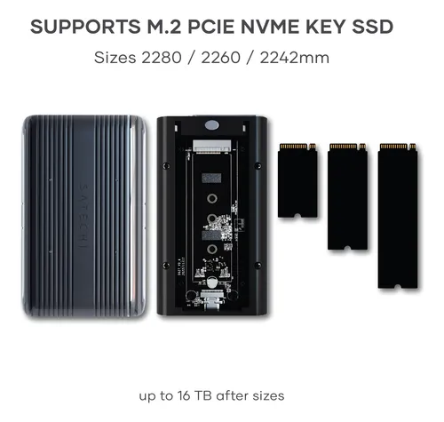 Carcasa Ssd Nvme Satechi M.2 Usb4, 40 Gbps, 16 Tb, Aluminio