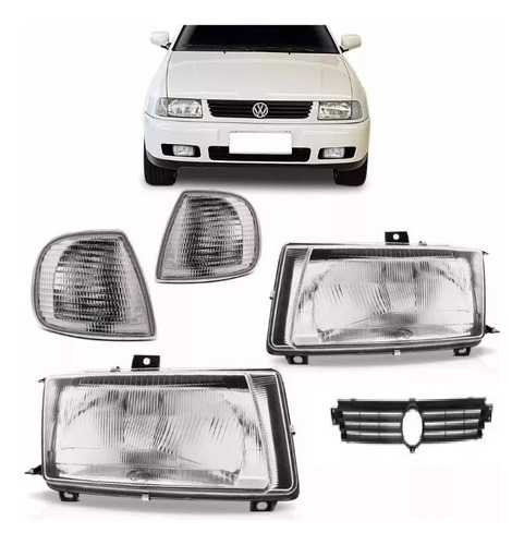 Optica Vw Polo Caddy 1996/2004 Giro Parrilla Trompa Original