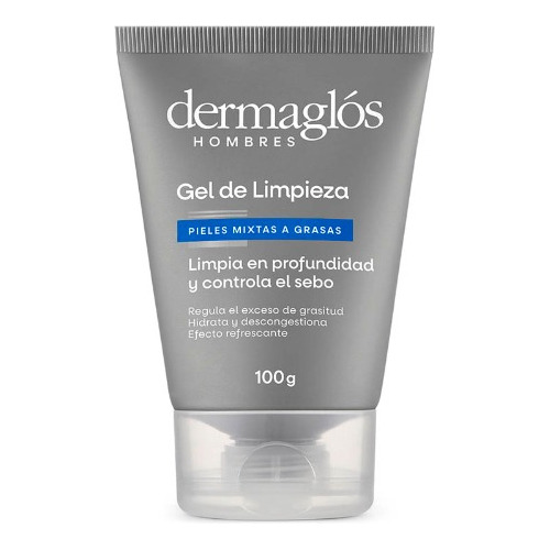 Gel De Limpieza Dermaglós Hombres Refrescante X 100g