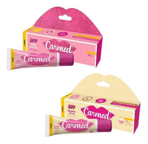 comprar Kit Carmed Bff Rosa Glitter + Beijinho - Hidratante Gloss