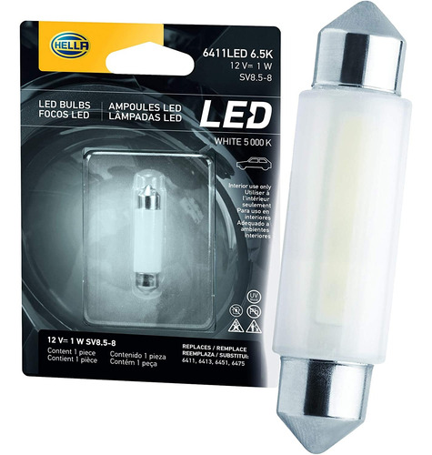 Foco Led Hella 6411 Luz De Placa, Cajuela Interior Domo