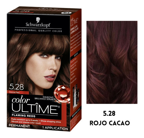 Tinte Cabello Schwarzkopf Color Ultime 5.28 Profesional Usa