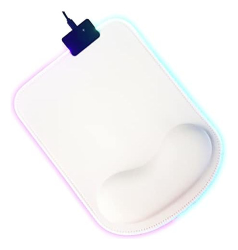 Rgb Mouse Pad With Wrist Support, Led Mouse Pad With 13...