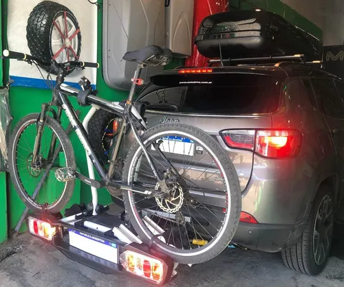 Porta Bicicleta Enganche Bocha Remolque Paragolpe Faros