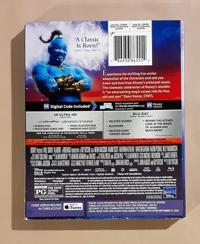 Aladdin + Lion King + Mulan - 4k Ultra Hd + Blu-ray Original