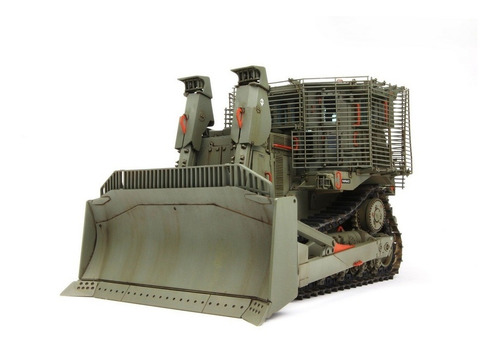 Imagem 5 de 9 de Meng Trator Bulldozer Armored W/slat Armor D9r 1/35