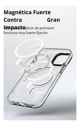 Funda Uso Rudo Rainbow Magsafe Diseño Para iPhone 12 Pro Max