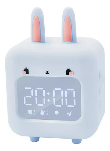 Mini despertador digital con forma de conejo para color azul