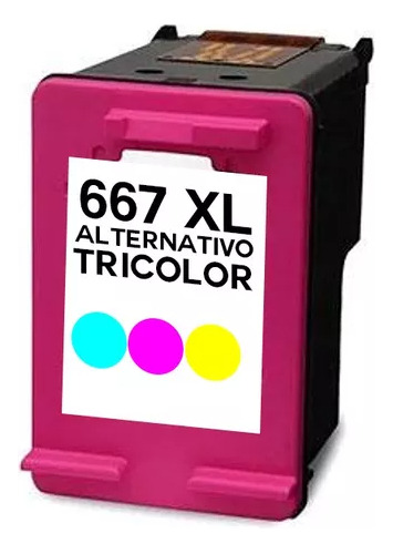 Cartucho Alternativo 667 Xl Color 6000 6400 1200 2300