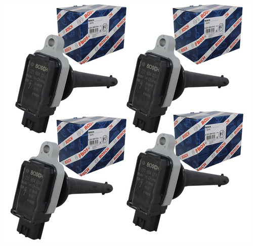 Kit Com 4 Bobina Kicks 1.6 16v 2021 Original Bosch