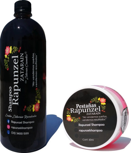 Kit Shampoo Y Tratamiento Pestañas Rapunzel Zatarain 