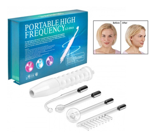 Alta Frecuencia Portátil Facial Corporal 4 Electrodos