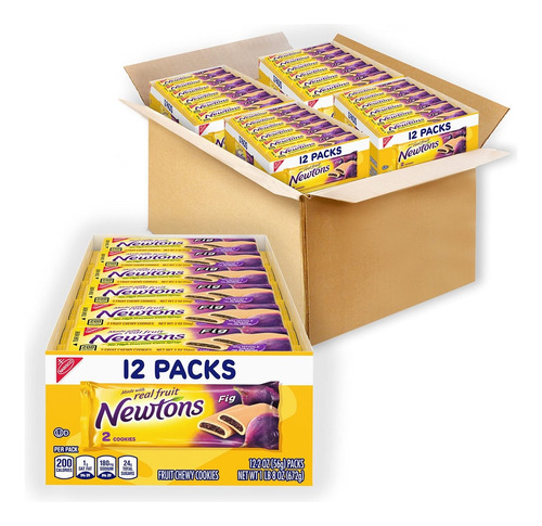 Newtons Galleta Masticables De Fruta, Sabor Higo.