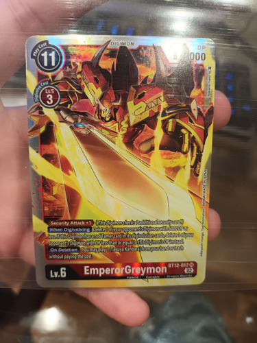 Digimon Card Game Ingles Emperorgreymon Bt12-017 Sr