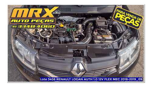Sucata Renault Logan Auth 1.0 3cc Flex 2019 Pecas