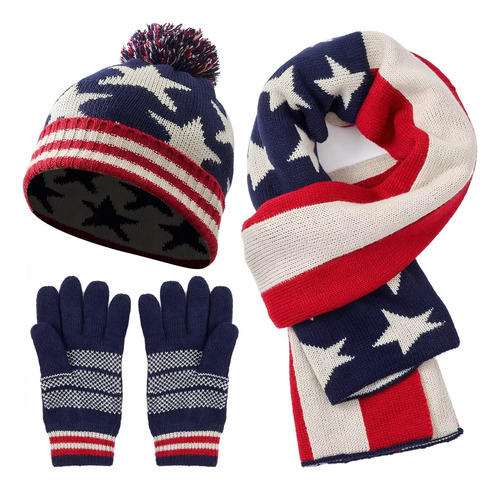 Guantes Futbol Americano Gorro De Invierno Con Diseño De Est