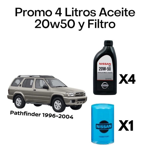 4 Litros De Aceite Y Filtro Pathfinder 1996 Nissan