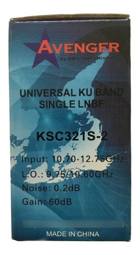 Imagen 2 de 4 de Lnb Banda Ku Hd 1 Salida Avenger Marca Dms International