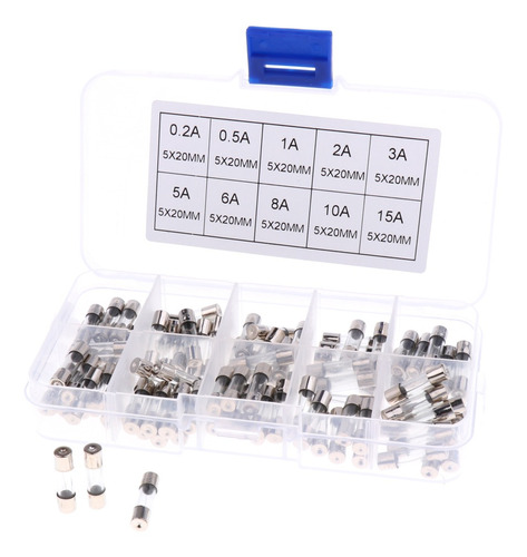 100pcs Fusibles De Vidrio Agu Con Caja Para Sistema Audio