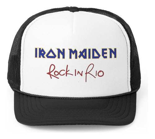 Rnm-464 Gorro Jockey - Iron Maiden Rock In Rio