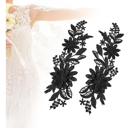 Apliques De Encaje De 2 Piezas, Apliques De Boda, Apliques
