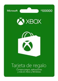 Tarjeta Regalo Xbox $100.000 Región Colombia