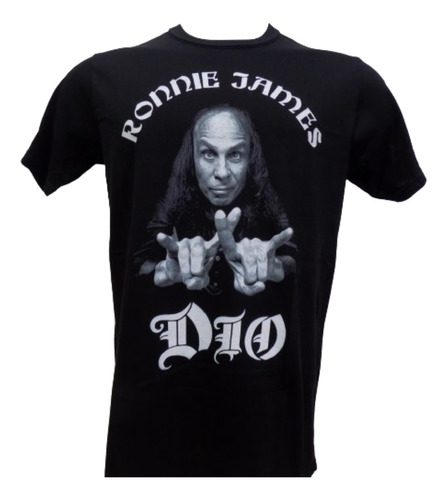 Remera De Ronnie James Dio Vs Modelos Rockería Que Sea Rock 