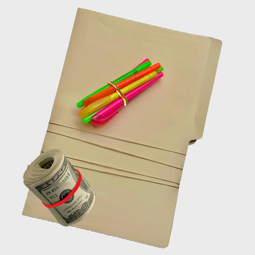 Ligas De Hule De Diferentes Tamaños Y Colores 113 Gramos
