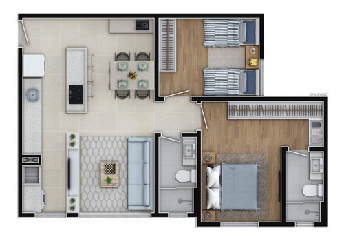 Apartamento Em Dom Bosco, Itajaí/sc De 63m² 2 Quartos À Venda Por R$ 270.800,00 - Ap523121