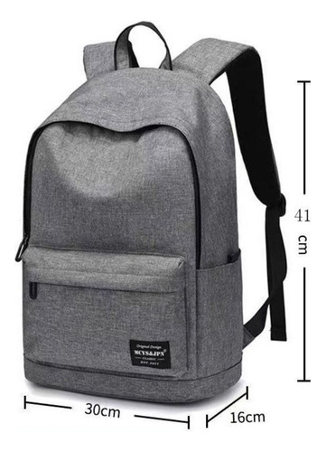 Mochila Versátil De Nailon Para Computadora Para La Escuela Y Los Viajes