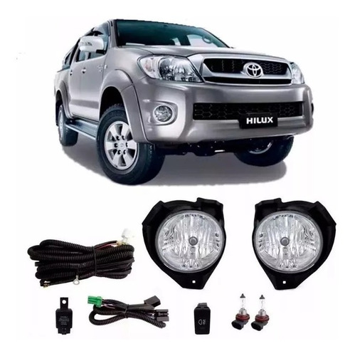 Kit Faros Auxiliares Toyota Hilux 2008 2009 2010 2011