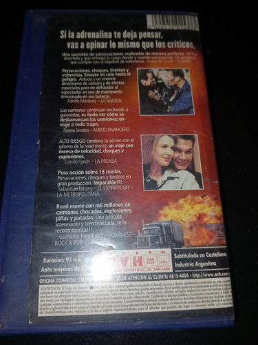 Alto Riesgo!! En Vhs Clásico De Colección!! (Usado)