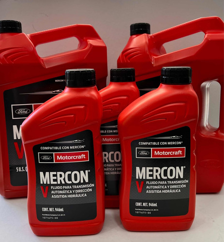 Aceite Mercon V Motorcraft 2 Garrafas + 3 Botellas 946ml