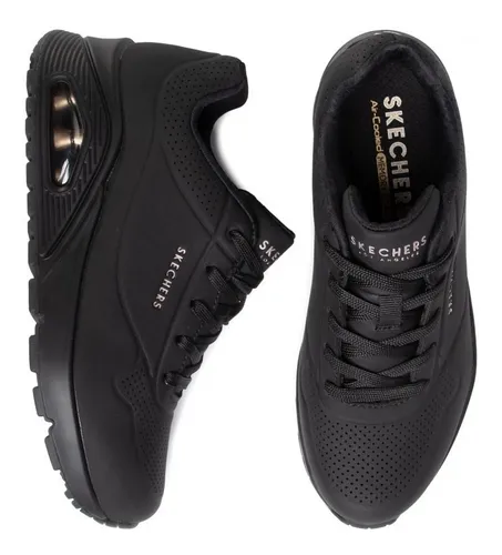 Zapatillas Deportivas Caminar Mujer Skechers 73690_BBK Negras con